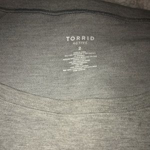 Grey torrid active sweater